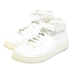 NIKE Air Force 1 Womens High Top Trainers White Leather UK 6 Classic Court Style