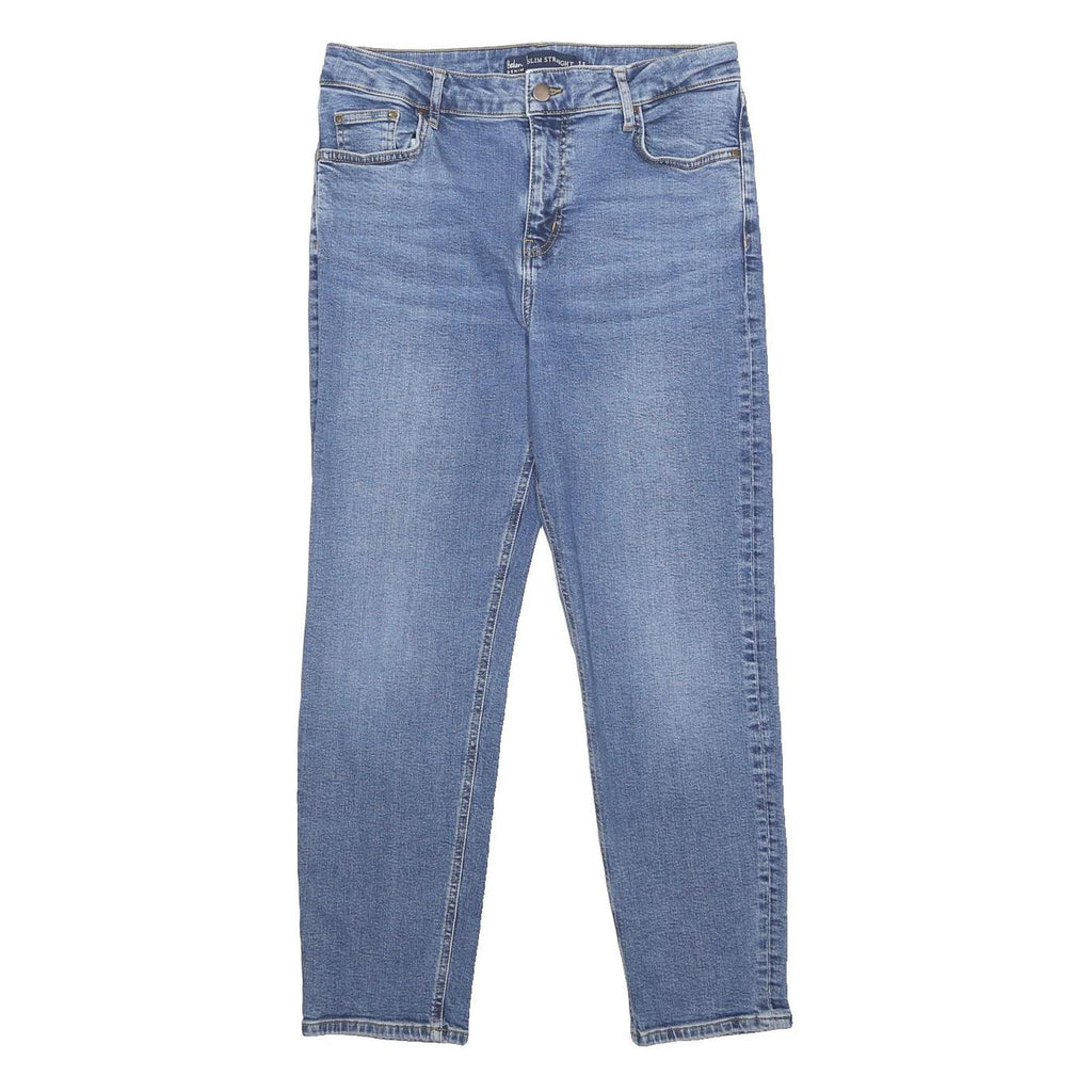 BODEN Womens Slim Blue Denim Slim Straight Cotton Blend Jeans W31 L26 Stylish