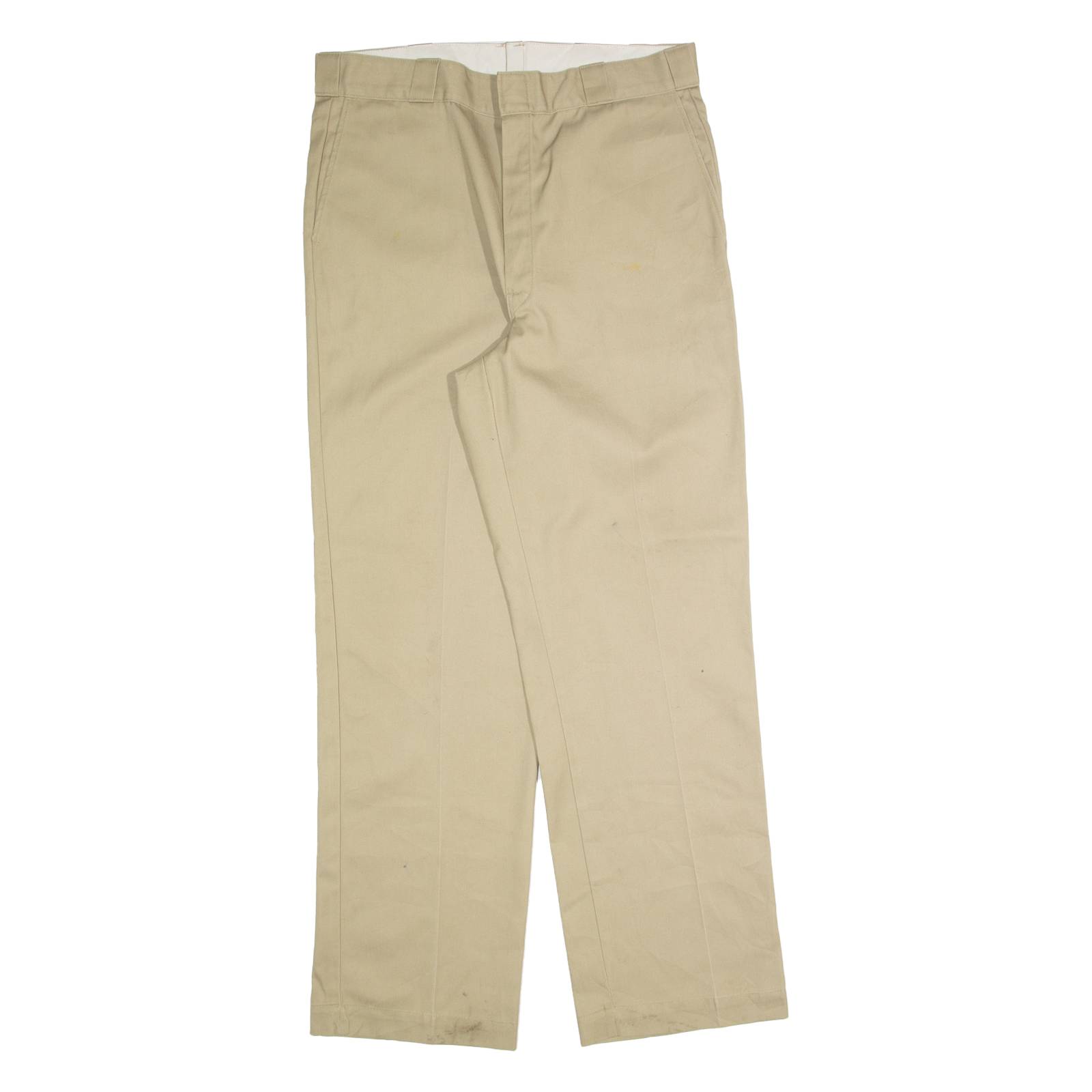 DICKIES Workwear Mens Trousers Beige Relaxed Straight W36 L32