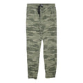 SKATENATION Mens Cotton Blend Green Camouflage Slim Drawstring Trousers W28 L28