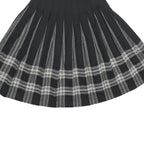 PENDLETON Womens Black Wool Pleated Midi Woven Skirt XS Classic Checked Design