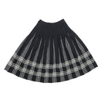 PENDLETON Womens Black Wool Pleated Midi Woven Skirt XS Classic Checked Design