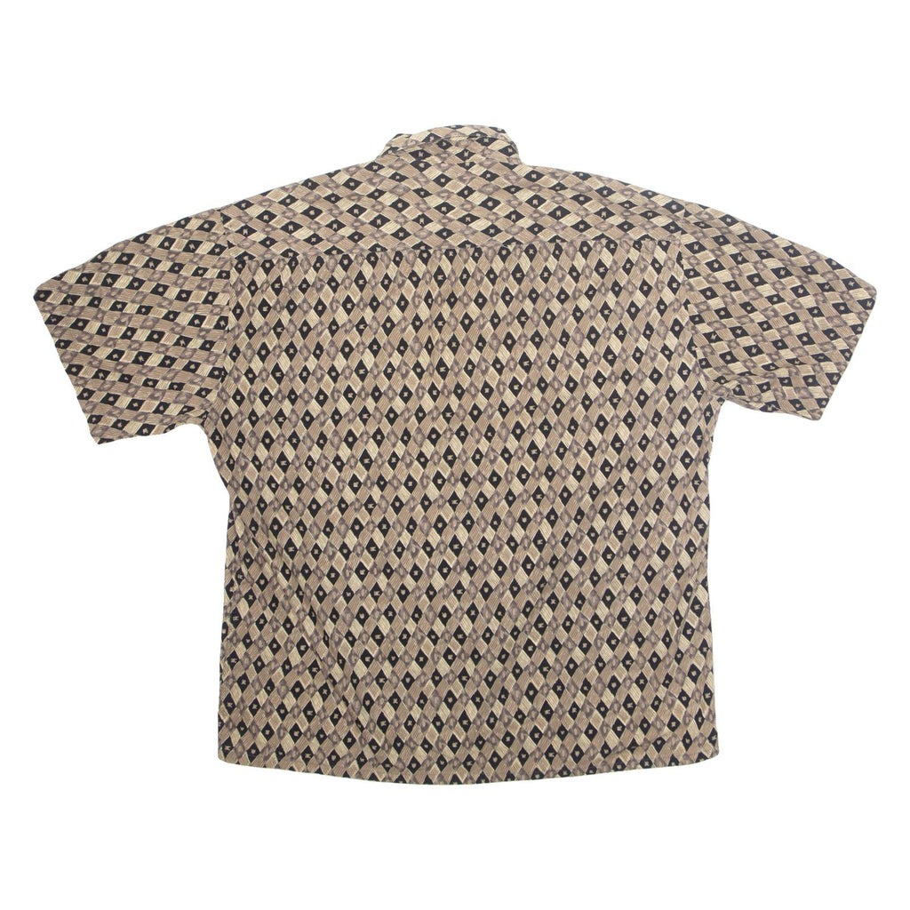 PIERRE CARDIN Mens Shirt Brown Diamond XL