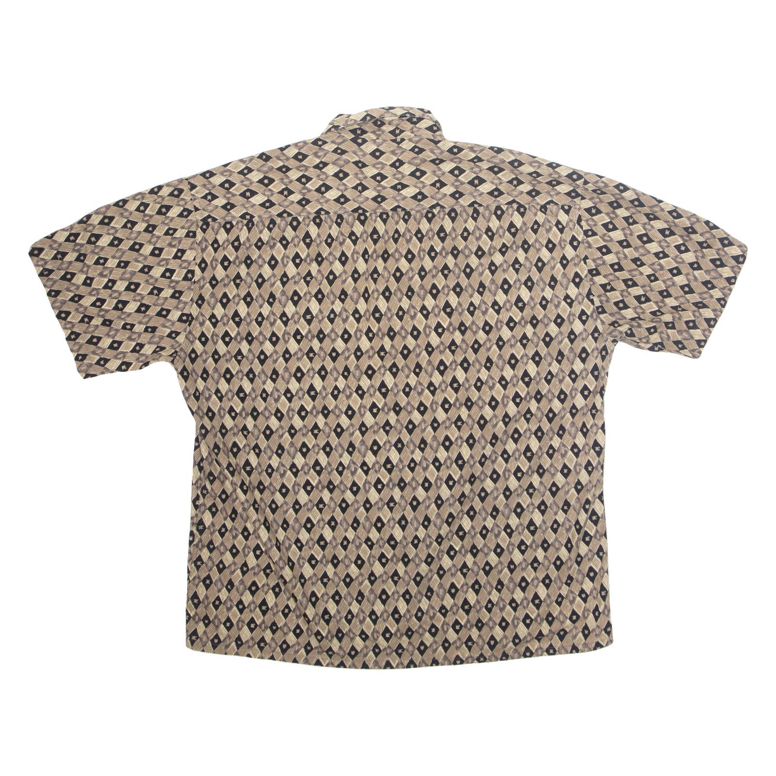 PIERRE CARDIN Mens Shirt Brown Diamond XL