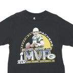 NFL Mens Black Green Bay Packers Super Bowl XLV MVP T-Shirt L Short Sleeve Crew
