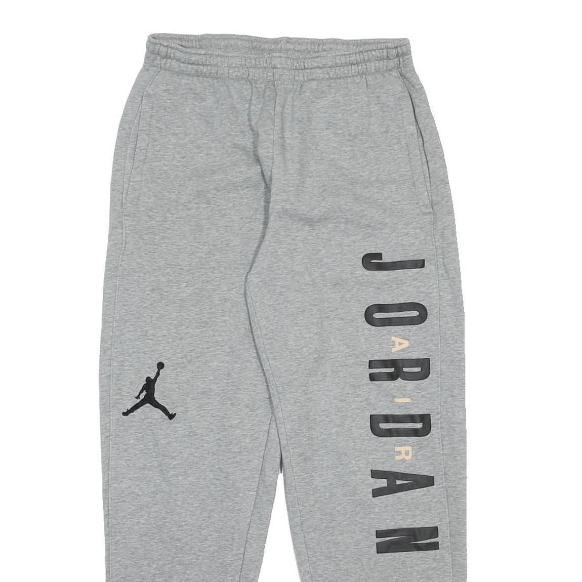 AIR JORDAN Mens Joggers Grey M W26 L29 Cotton Blend Casual Athletic Wear