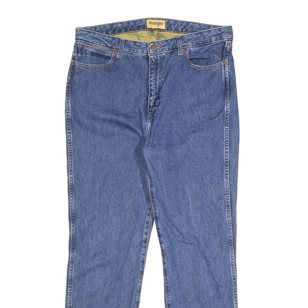 WRANGLER Womens Jeans Blue Regular Straight Denim Medium W32 L32 Classic Fit