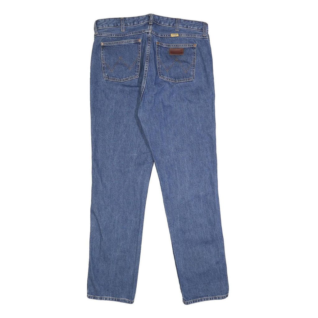 WRANGLER Womens Jeans Blue Regular Straight Denim Medium W32 L32 Classic Fit