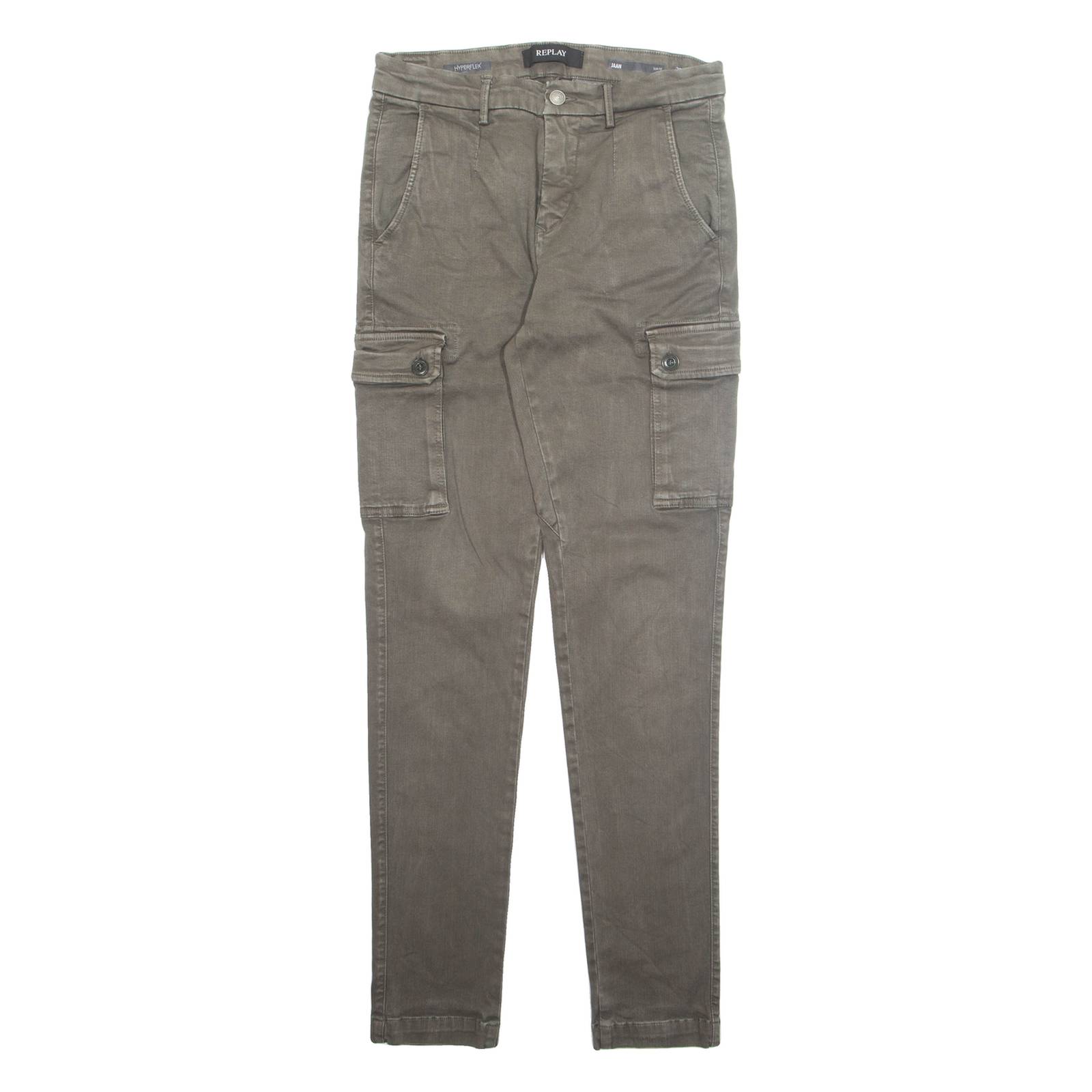 REPLAY Mens Jeans Green Regular Tapered W29 L32