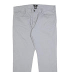 CALVIN KLEIN Mens Slim Light Grey Cotton Blend Slim Trousers W38 L32 Stylish