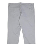 CALVIN KLEIN Mens Slim Light Grey Cotton Blend Slim Trousers W38 L32 Stylish