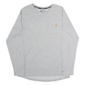 CARHARTT Mens Grey Long Sleeve Crew Neck Pocket T-Shirt M Casual Workwear