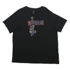 LEVI'S Mens Black Graphic T-Shirt XL Short Sleeve Crew Neck Mario Print