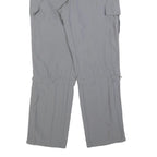 AUTHENTIC KLEIN Mens Polyester Blend Grey Regular Fit Cargo Trousers W32 L32