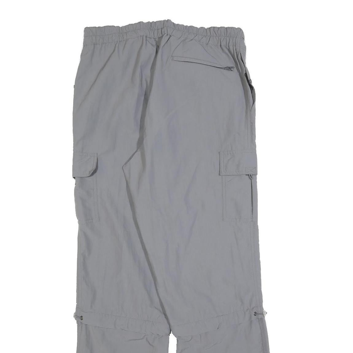 AUTHENTIC KLEIN Mens Polyester Blend Grey Regular Fit Cargo Trousers W32 L32