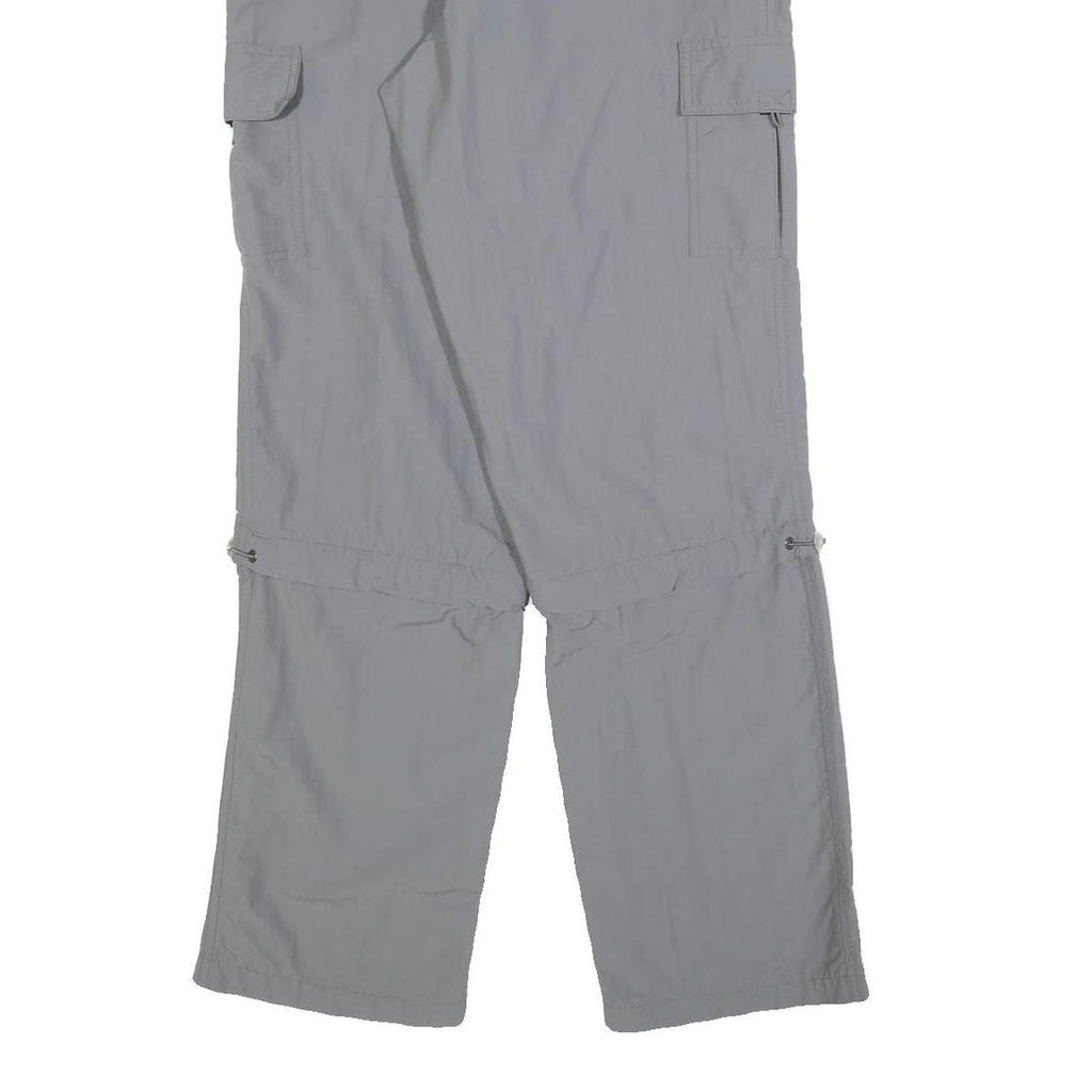 AUTHENTIC KLEIN Mens Polyester Blend Grey Regular Fit Cargo Trousers W32 L32