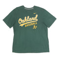 NIKE Mens Green Oakland Baseball XL Short Sleeve Crew Neck Cotton T-Shirt