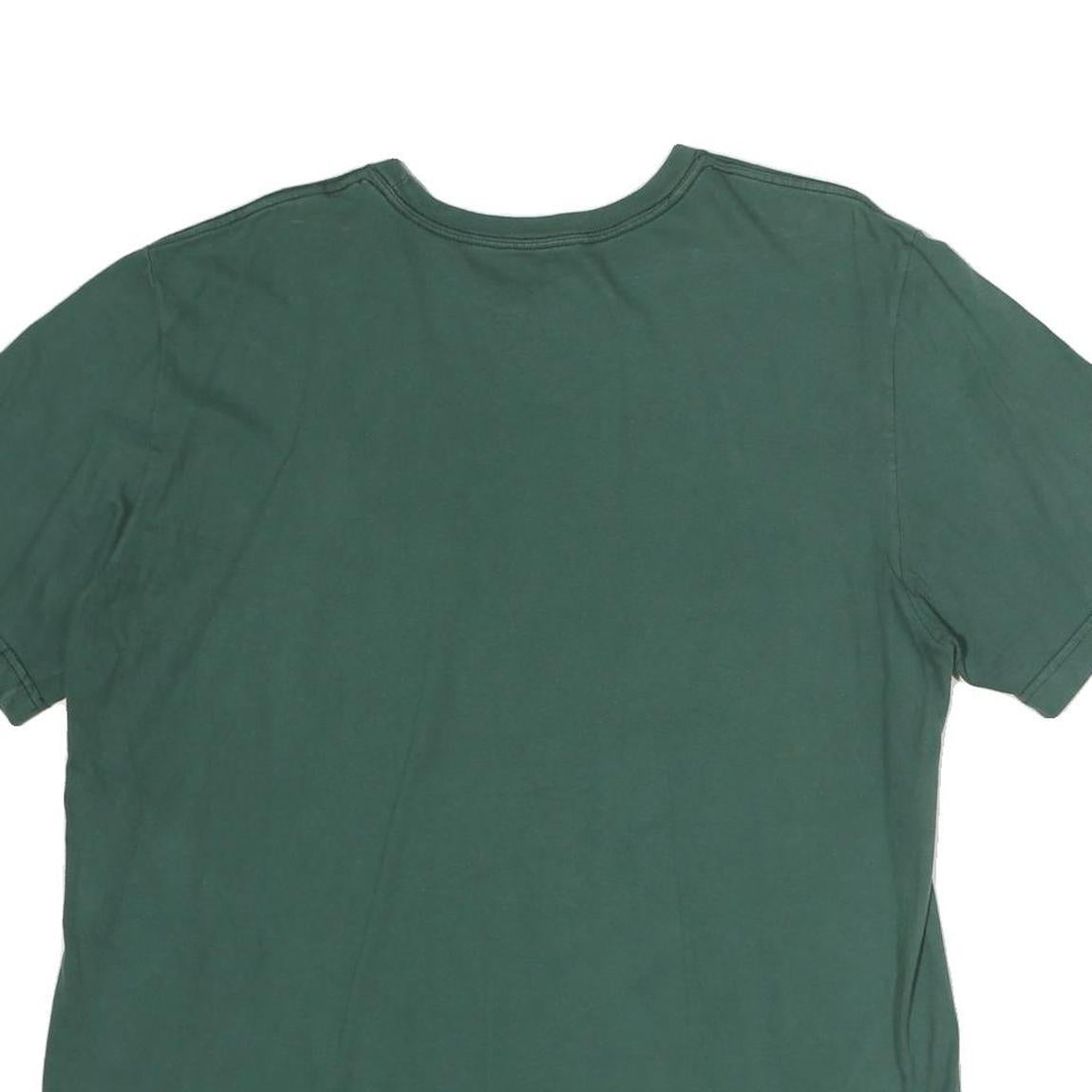 NIKE Mens Green Oakland Baseball XL Short Sleeve Crew Neck Cotton T-Shirt