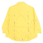 COOGI Womens Yellow Plaid Detail Cotton Blend Shirt XL Casual Button-Up Long