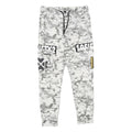 CLOCKHOUSE Mens Cotton Drawstring Regular Fit Grey Camouflage Trousers W30 L30