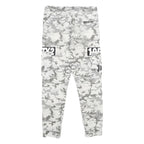 CLOCKHOUSE Mens Cotton Drawstring Regular Fit Grey Camouflage Trousers W30 L30