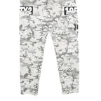 CLOCKHOUSE Mens Cotton Drawstring Regular Fit Grey Camouflage Trousers W30 L30