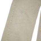 LEVI'S Mens Regular Fit Beige Cotton Blend Trousers W30 L29 Button Closure