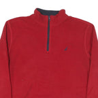 NAUTICA Mens Red Pullover Plain Crew Neck Basic Knit XL Polyester Blend Jumper