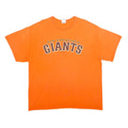 GILDAN Mens Orange San Francisco Giants Graphic T-Shirt XL Short Sleeve Crew