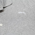 PUMA Mens Grey Polo Shirt XL Short Sleeve Plain Lightweight Sports Casual