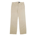 CALVIN KLEIN JEANS Mens Beige Linen Blend Regular Straight Trousers W29 L32
