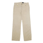 CALVIN KLEIN JEANS Mens Beige Linen Blend Regular Straight Trousers W29 L32