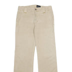CALVIN KLEIN JEANS Mens Beige Linen Blend Regular Straight Trousers W29 L32