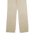 CALVIN KLEIN JEANS Mens Beige Linen Blend Regular Straight Trousers W29 L32