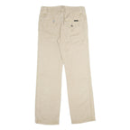 CALVIN KLEIN JEANS Mens Beige Linen Blend Regular Straight Trousers W29 L32