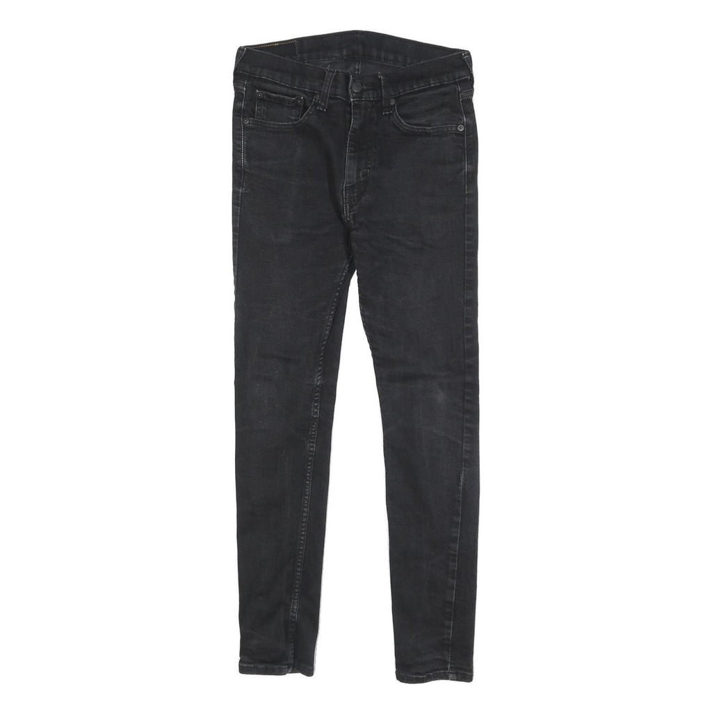 LEVI'S 519 HI-BALL Mens Jeans Black Slim Skinny Denim W28 L28 Stretch Cotton