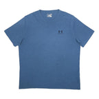 UNDER ARMOUR Mens Blue Graphic T-Shirt XL Short Sleeve Crew Neck Casual Cotton