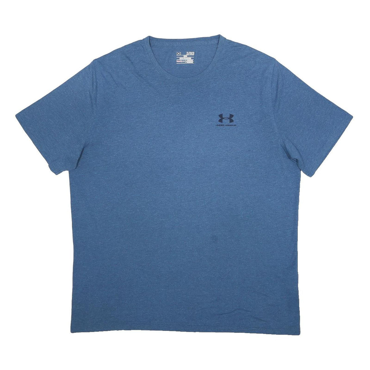 UNDER ARMOUR Mens Blue Graphic T-Shirt XL Short Sleeve Crew Neck Casual Cotton