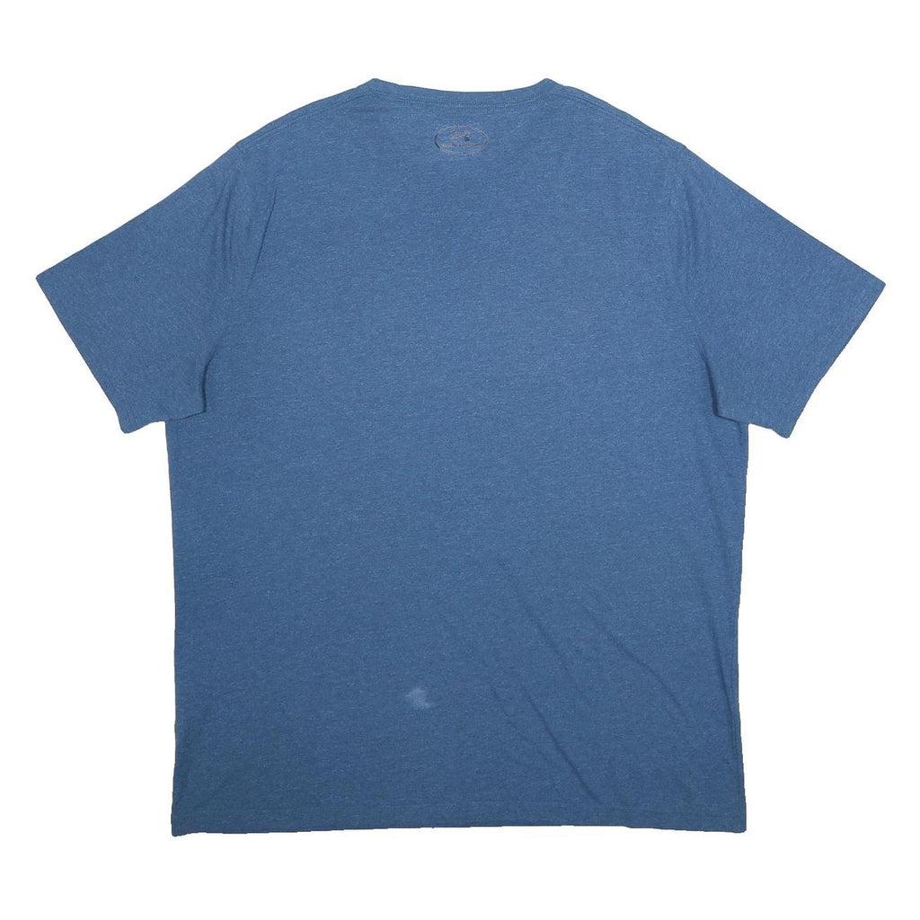 UNDER ARMOUR Mens Blue Graphic T-Shirt XL Short Sleeve Crew Neck Casual Cotton