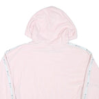 CHAMPION Womens Pink Hoodie M Polyester Blend Logo Tape Casual Top