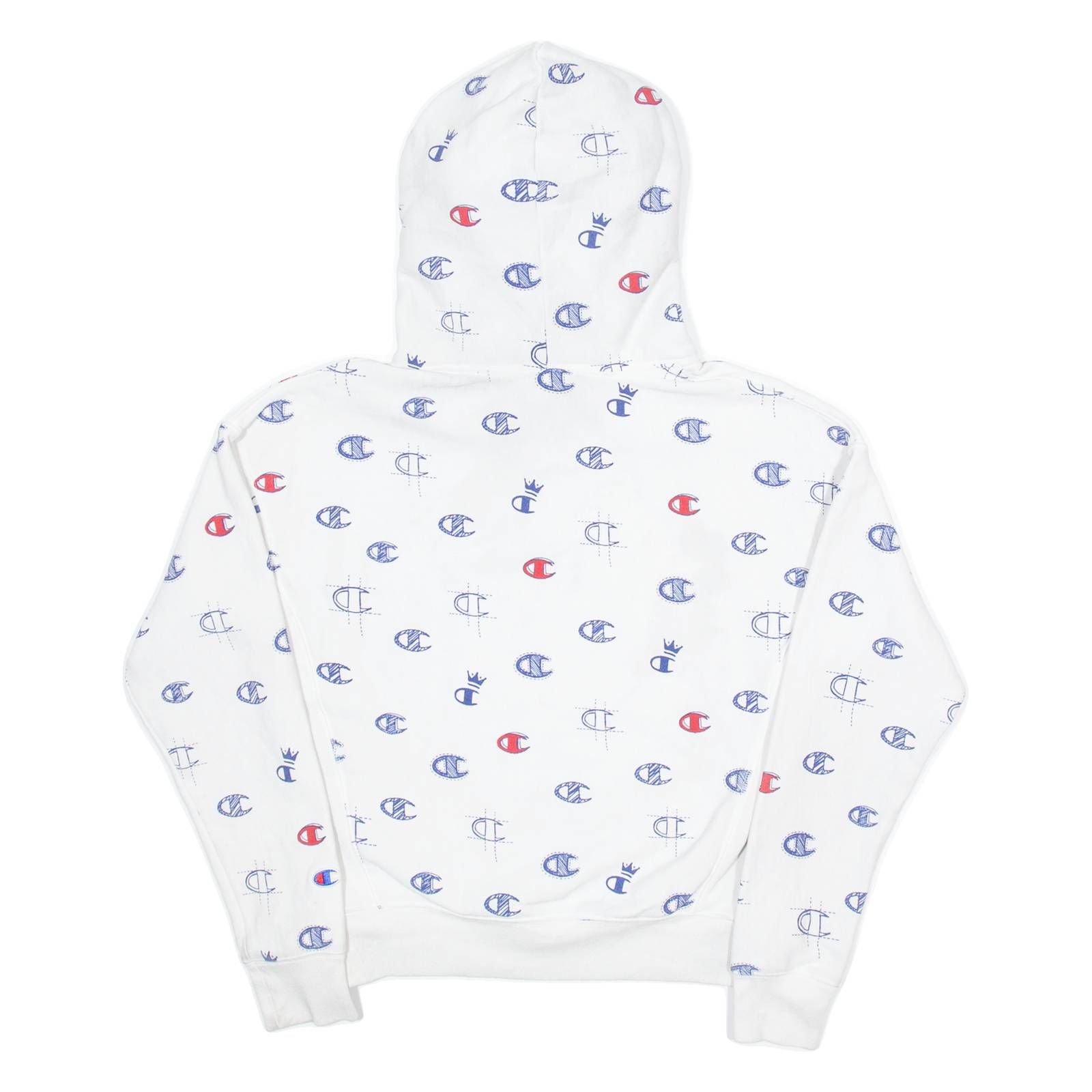 CHAMPION Mens White Hoodie S