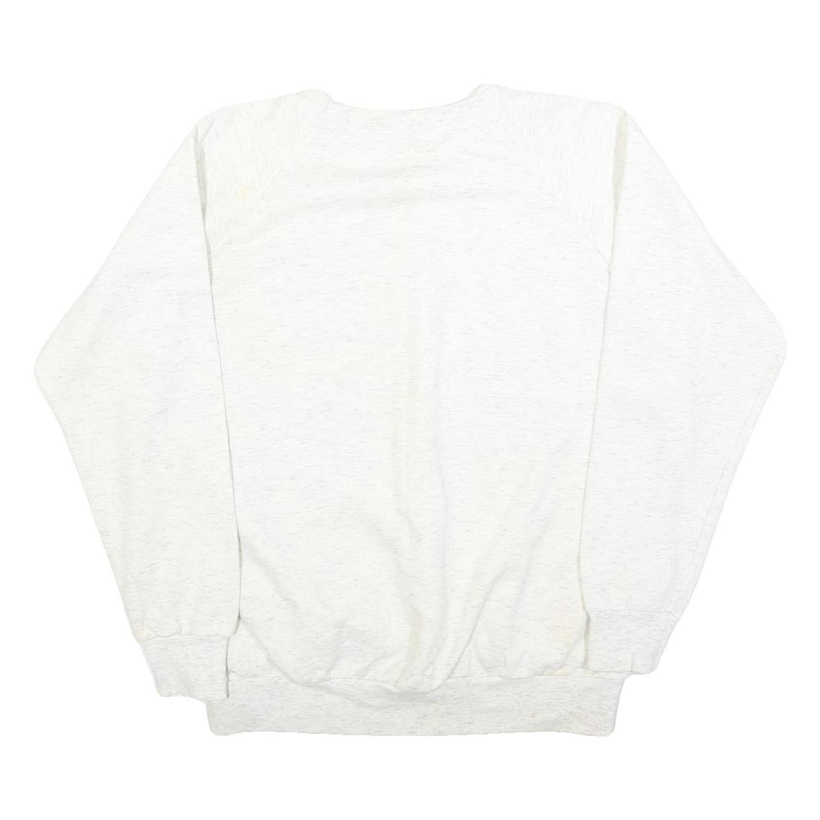 CANADIAN STARS Womens White I Survived Dupuis 1993 Crew Neck L Sweatshirt