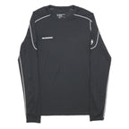 MAMMUT Mens Black Long Sleeve Crew Neck Performance T-Shirt L Activewear
