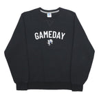 RUSSELL ATHLETIC Mens Black Gameday Crew Neck S Cotton Blend Sweatshirt