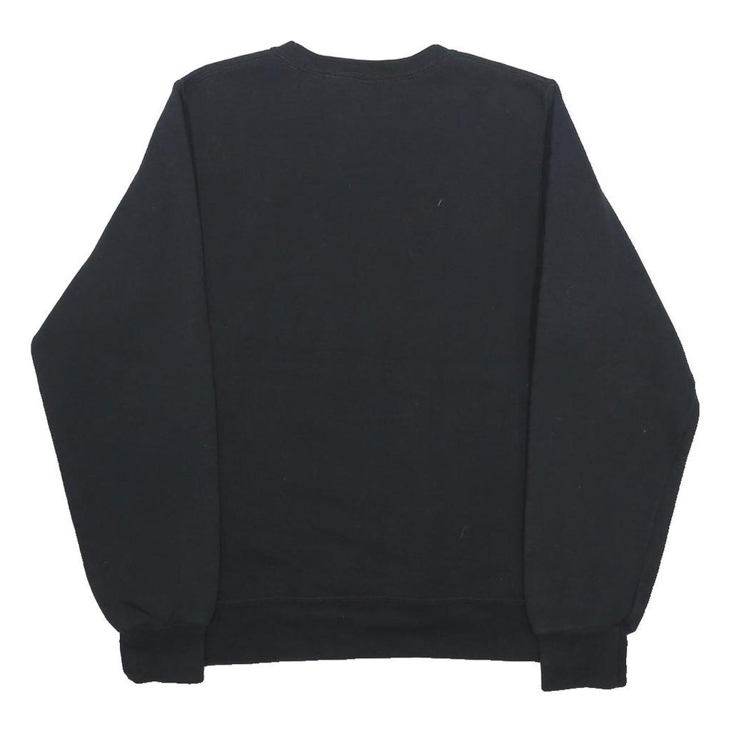 RUSSELL ATHLETIC Mens Black Gameday Crew Neck S Cotton Blend Sweatshirt
