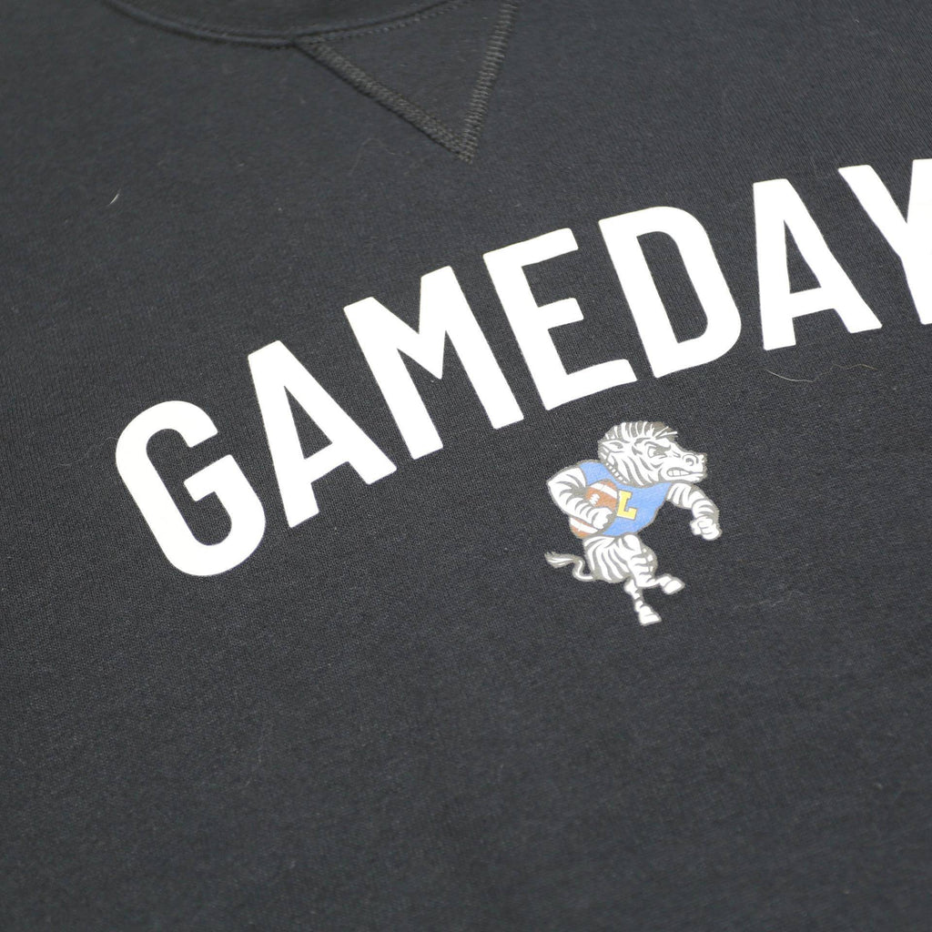RUSSELL ATHLETIC Mens Black Gameday Crew Neck S Cotton Blend Sweatshirt
