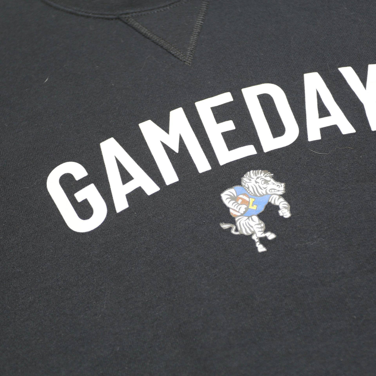 RUSSELL ATHLETIC Mens Black Gameday Crew Neck S Cotton Blend Sweatshirt