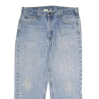 CARHARTT Mens Classic Blue Denim Jeans W36 L37 Comfortable Workwear Zip Closure
