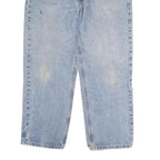 CARHARTT Mens Classic Blue Denim Jeans W36 L37 Comfortable Workwear Zip Closure