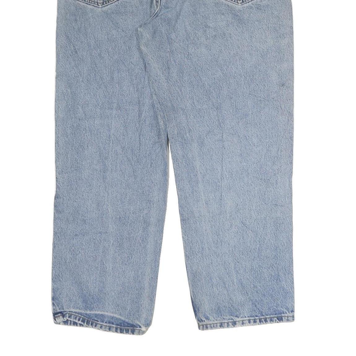 CARHARTT Mens Classic Blue Denim Jeans W36 L37 Comfortable Workwear Zip Closure